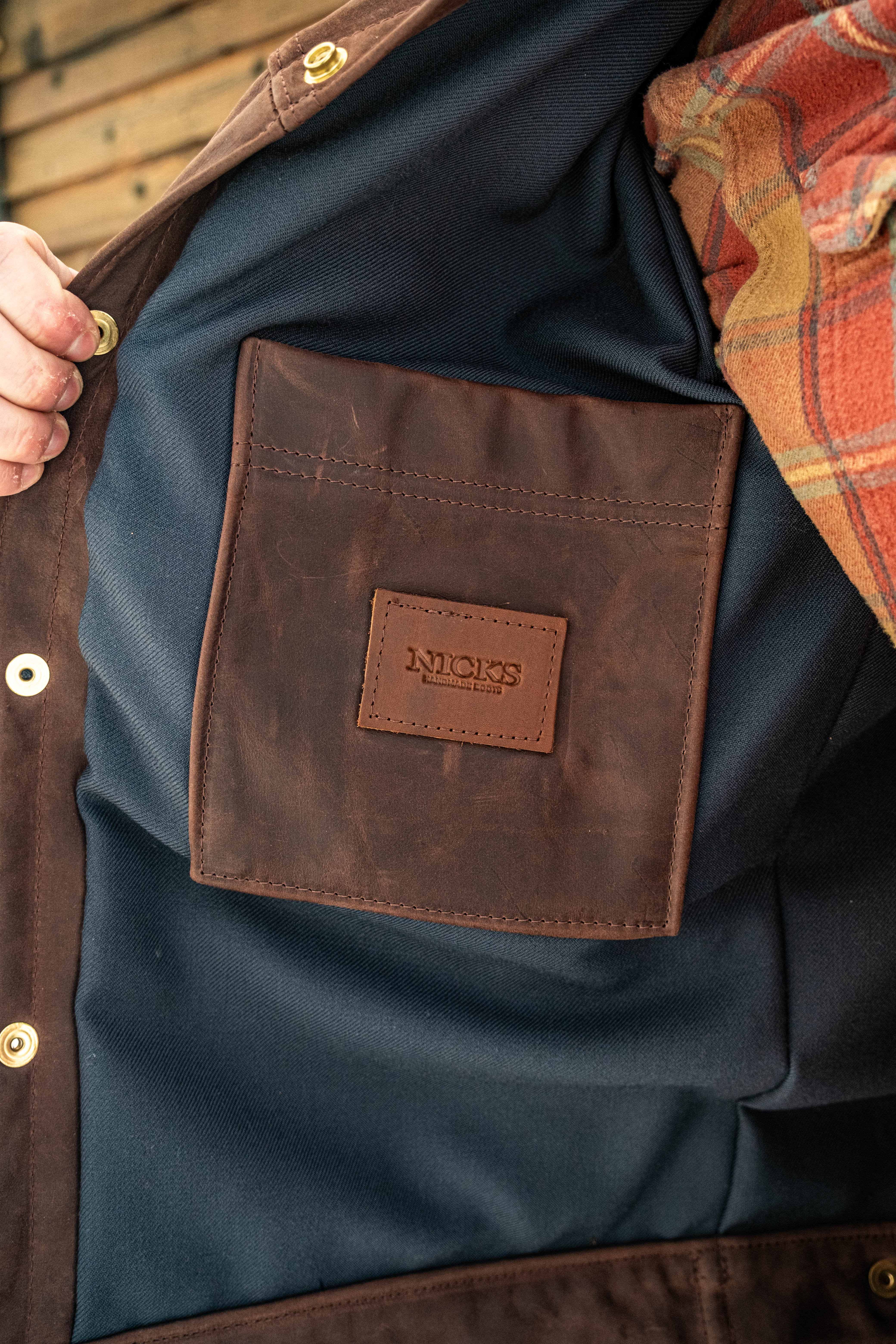 Nicks x Heat Straps Leather Patriot Type 3 Jacket - 64 Mahogany - Image 6