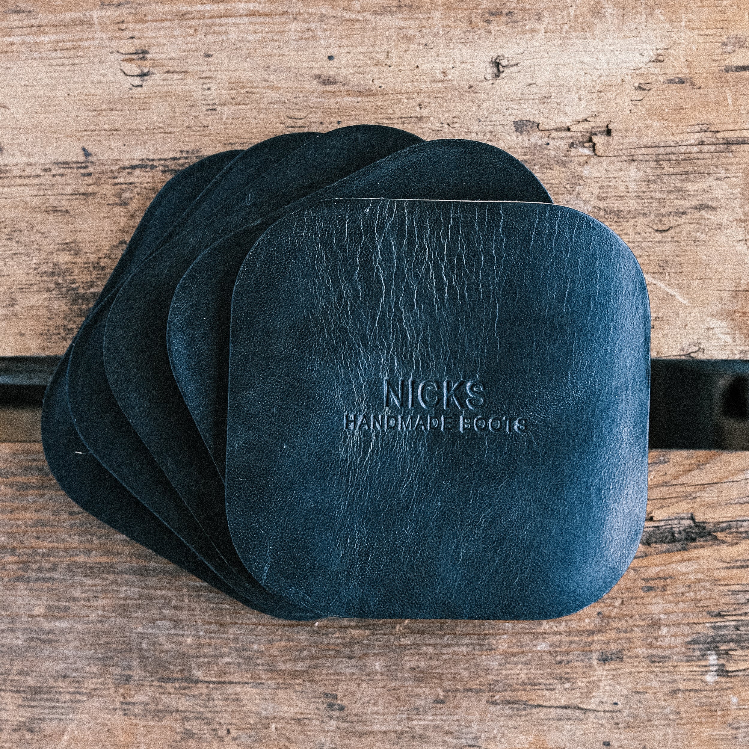 Wickett & Craig Heavy Duty Belt Leather Coasters (12–15oz, 5 Pack) - Image 16