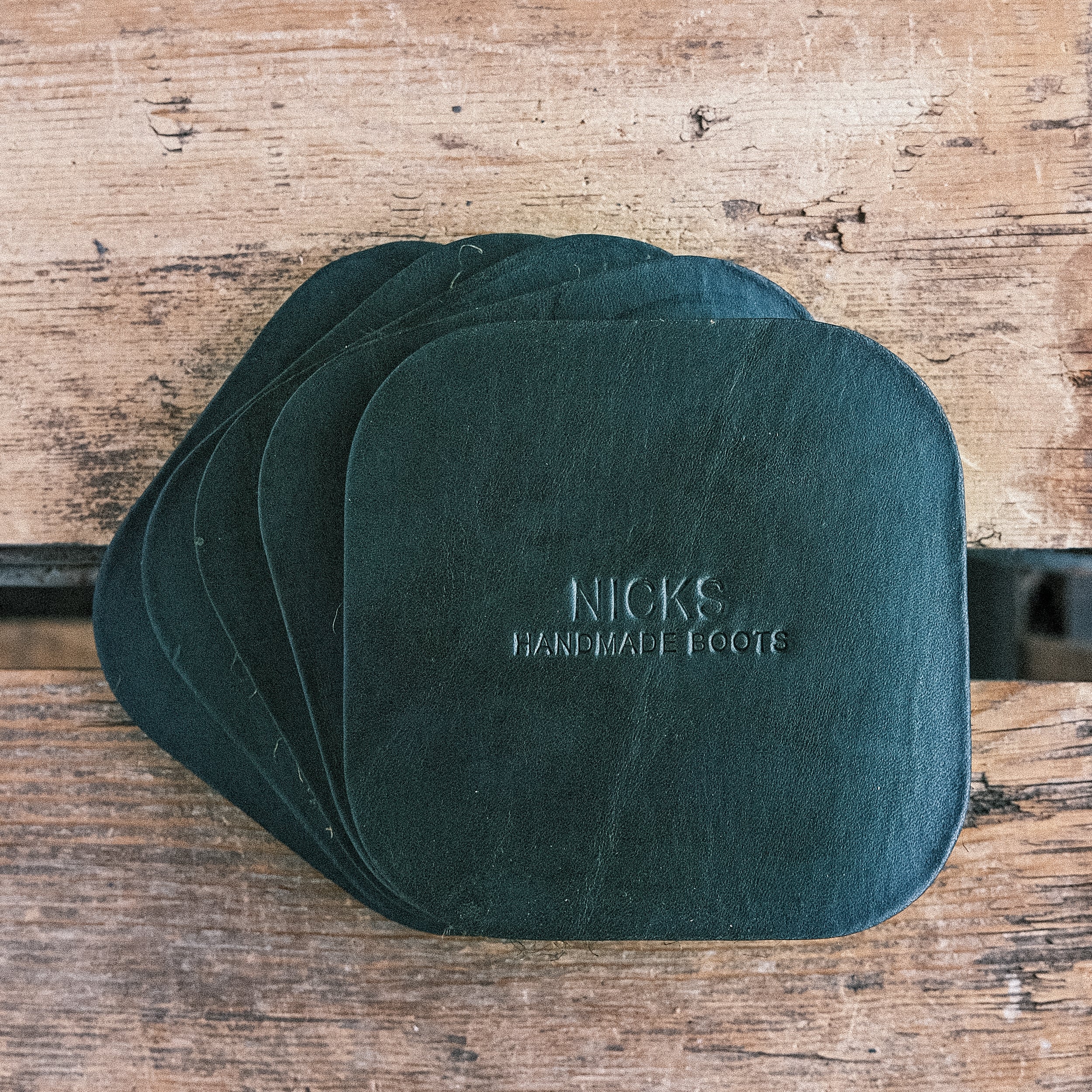 Wickett & Craig Heavy Duty Belt Leather Coasters (12–15oz, 5 Pack) - Image 7